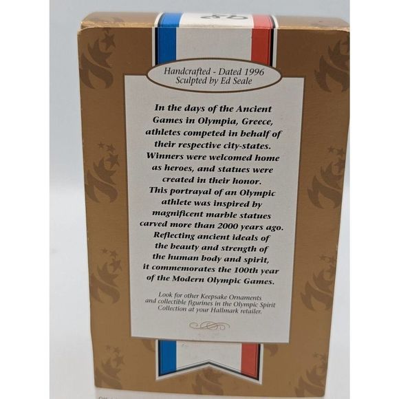 Vintage 1992 Hallmark Keepsake Olympic Triumph Limited Edition Discobolus - Picture 3 of 10